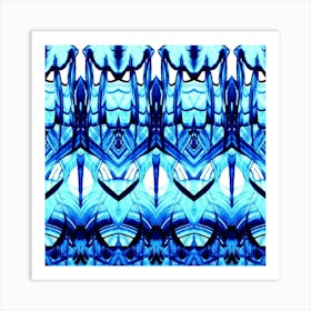 Abstract Blue background Art Print