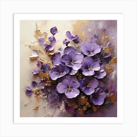 Violets 17 Art Print