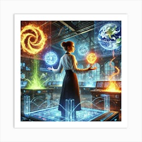 Alina Volkov Techno Elemental Synergy Art Print