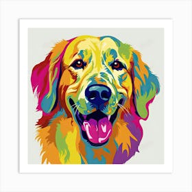 Golden Retriever Painting 4 Art Print