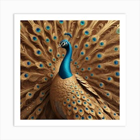 Peacock 52 Art Print