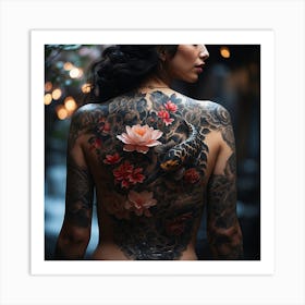 Asian Tattoos Art Print