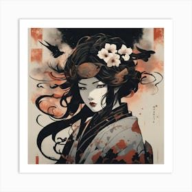 Geisha Art Print