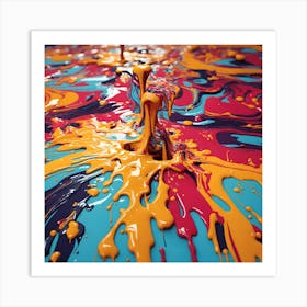 Splatter Painting Art Print