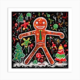 Gingerbread Man 5 Art Print