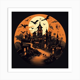 Halloween City Art Print