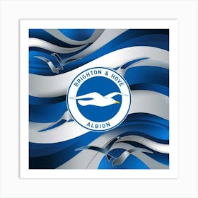 Brighton and Hove Albion Logo Wall Art Art Print