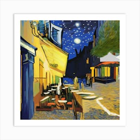 Cafe Terrace At Night, Van Gogh 8 Art Print