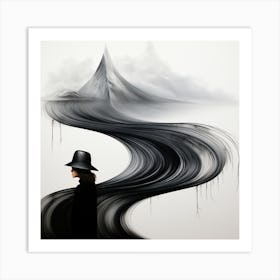 Woman In A Hat Art Print