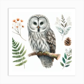 Great Grey Owl 3 Art Print