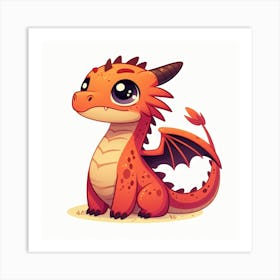 Whimsical Dragon 2 Art Print