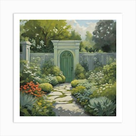 Into the Garden art  Art Print