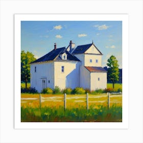 Quiet Landscapes Homes Beneath the Open Sky White House Art Print