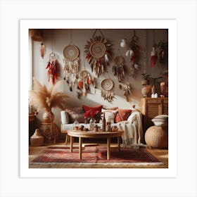 Bohemian Living Room 3 Art Print