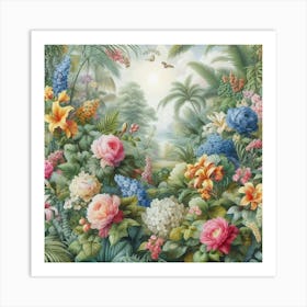 Tropical Garden Art Print