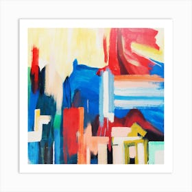 Abstract Cityscape Art Print