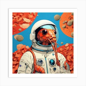 Arachnid Astronaut 1 Art Print