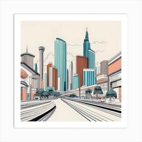 Cityscape Art Print