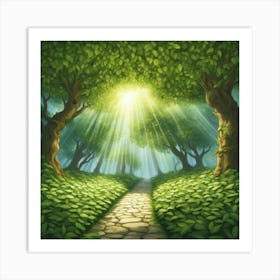 Path In The Forest 3 Art Print