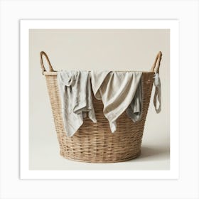 Laundry Basket Art Print