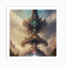 Tower Of Light Art Print