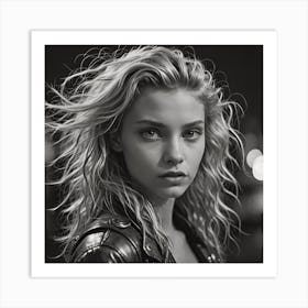 Black And White Portrait Art Print