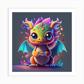 Cute Dragon 4 Art Print