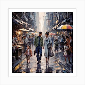 Hong Kong Street Art Print