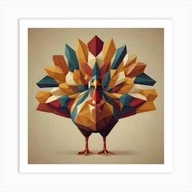 Polygonal Turkey Art Print