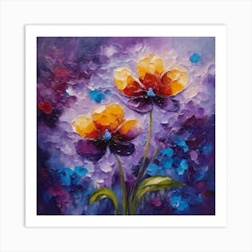 Flower of Violets Art Print