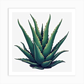 Aloe Vera Art Print