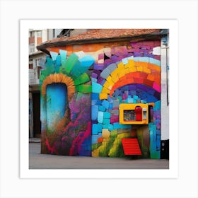 Colorful Street Art Art Print