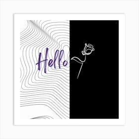 Hello Art Print