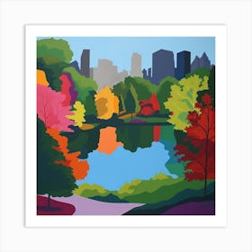 Abstract Park Collection Central Park New York City 1 Art Print