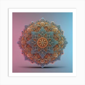 Abstract Mandala Art Print