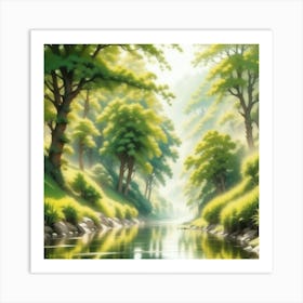 Landscape Painting 203 Art Print