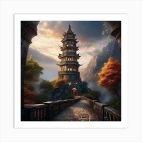 Chinese Pagoda 5 Art Print