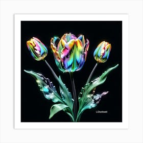 3 Tulips Art Print