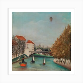 Study For View Of The Pont De Sèvres, Henri Rousseau Art Print