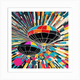 Hot Air Balloons art Art Print