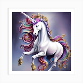 Gorgeous Unicorn 2 Art Print
