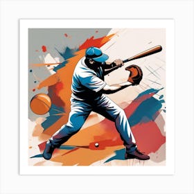 Baseball Player Art Print