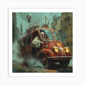 The Pope during Apocalypse 16 Art Print