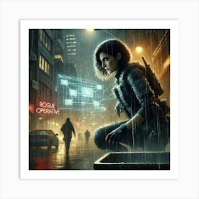 Rogue Operative Episode1 Zoya Nightshade 1024x1024 Art Print