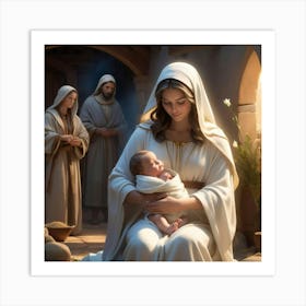 Birth Of Jesus 1 Art Print