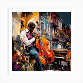 Cello Player 1 Art Print