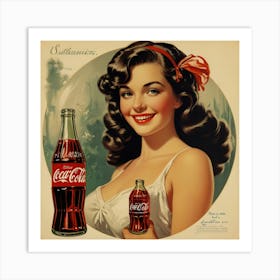 Default Default Vintage And Retro Coca Cola Advertising Aestet 0 (1) Art Print