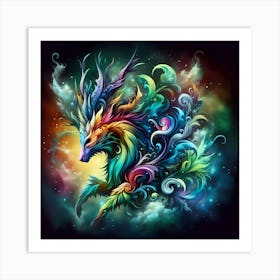 Colorful Eagle 1 Art Print