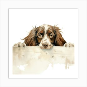 Spaniel Irish Water 1 Art Print