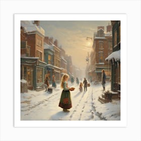 Christmas In The City Art Print